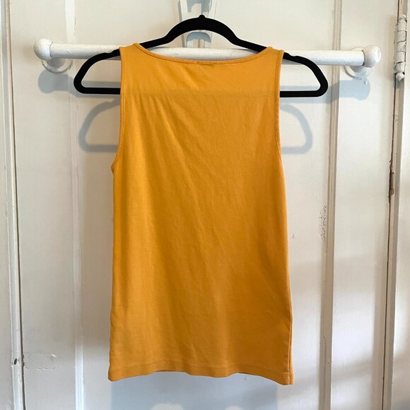 Women's J.Crew Open Neck Cami Top | Saffron | Size Small | NWOT - Picture 3 of 4